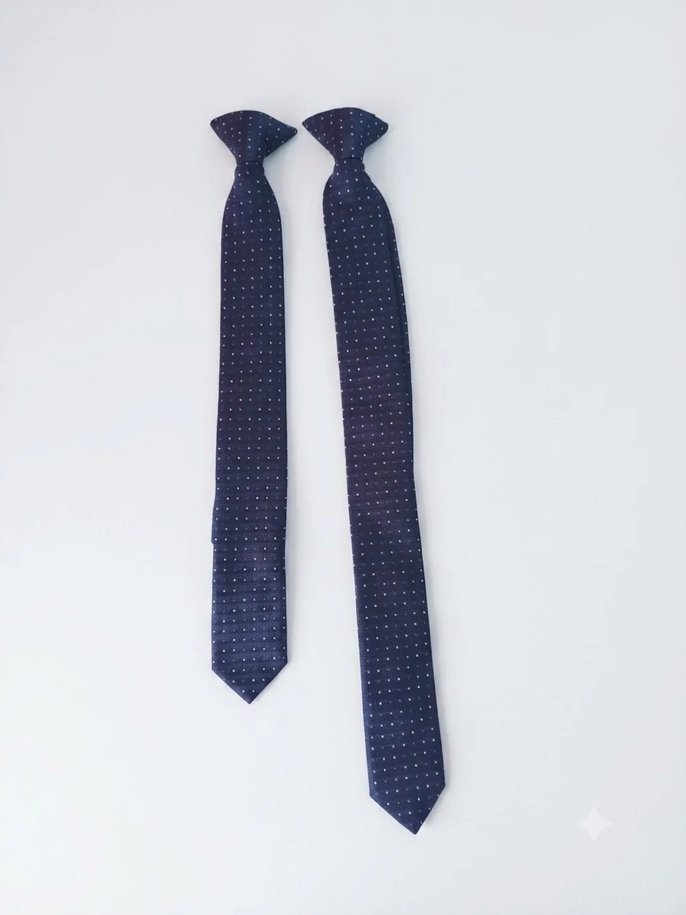 For Children See Photos For Measurements, Stafford Navy Blue Polka Dot Tie